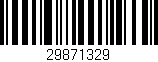 Código de barras (EAN, GTIN, SKU, ISBN): '29871329'