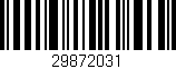 Código de barras (EAN, GTIN, SKU, ISBN): '29872031'