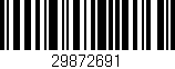 Código de barras (EAN, GTIN, SKU, ISBN): '29872691'