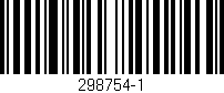 Código de barras (EAN, GTIN, SKU, ISBN): '298754-1'