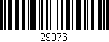 Código de barras (EAN, GTIN, SKU, ISBN): '29876'