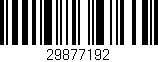 Código de barras (EAN, GTIN, SKU, ISBN): '29877192'