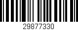 Código de barras (EAN, GTIN, SKU, ISBN): '29877330'
