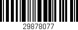 Código de barras (EAN, GTIN, SKU, ISBN): '29878077'