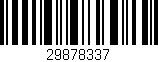 Código de barras (EAN, GTIN, SKU, ISBN): '29878337'