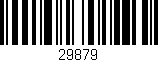 Código de barras (EAN, GTIN, SKU, ISBN): '29879'