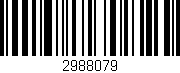 Código de barras (EAN, GTIN, SKU, ISBN): '2988079'