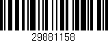 Código de barras (EAN, GTIN, SKU, ISBN): '29881158'