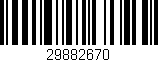 Código de barras (EAN, GTIN, SKU, ISBN): '29882670'