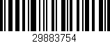 Código de barras (EAN, GTIN, SKU, ISBN): '29883754'