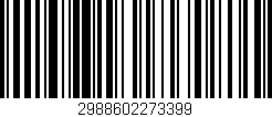 Código de barras (EAN, GTIN, SKU, ISBN): '2988602273399'