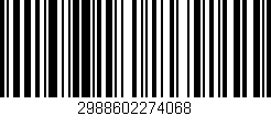 Código de barras (EAN, GTIN, SKU, ISBN): '2988602274068'