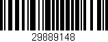 Código de barras (EAN, GTIN, SKU, ISBN): '29889148'