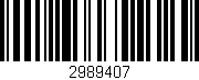 Código de barras (EAN, GTIN, SKU, ISBN): '2989407'