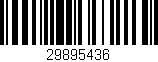 Código de barras (EAN, GTIN, SKU, ISBN): '29895436'