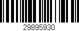 Código de barras (EAN, GTIN, SKU, ISBN): '29895930'