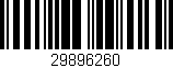 Código de barras (EAN, GTIN, SKU, ISBN): '29896260'