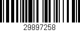 Código de barras (EAN, GTIN, SKU, ISBN): '29897258'