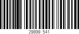 Código de barras (EAN, GTIN, SKU, ISBN): '29899/541'