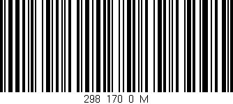 Código de barras (EAN, GTIN, SKU, ISBN): '298_170_0_M'