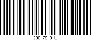 Código de barras (EAN, GTIN, SKU, ISBN): '298_79_0_U'
