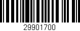 Código de barras (EAN, GTIN, SKU, ISBN): '29901700'