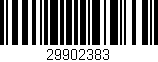 Código de barras (EAN, GTIN, SKU, ISBN): '29902383'