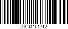 Código de barras (EAN, GTIN, SKU, ISBN): '29904101712'
