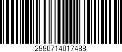 Código de barras (EAN, GTIN, SKU, ISBN): '2990714017488'