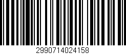 Código de barras (EAN, GTIN, SKU, ISBN): '2990714024158'