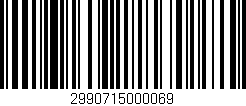 Código de barras (EAN, GTIN, SKU, ISBN): '2990715000069'