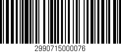 Código de barras (EAN, GTIN, SKU, ISBN): '2990715000076'