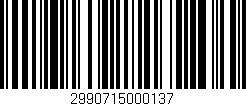 Código de barras (EAN, GTIN, SKU, ISBN): '2990715000137'