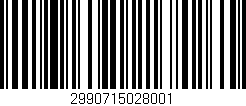Código de barras (EAN, GTIN, SKU, ISBN): '2990715028001'