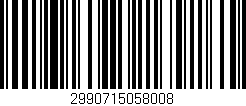 Código de barras (EAN, GTIN, SKU, ISBN): '2990715058008'