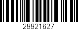 Código de barras (EAN, GTIN, SKU, ISBN): '29921627'
