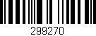 Código de barras (EAN, GTIN, SKU, ISBN): '299270'