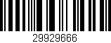 Código de barras (EAN, GTIN, SKU, ISBN): '29929666'