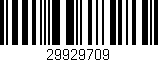 Código de barras (EAN, GTIN, SKU, ISBN): '29929709'