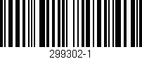 Código de barras (EAN, GTIN, SKU, ISBN): '299302-1'