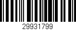Código de barras (EAN, GTIN, SKU, ISBN): '29931799'