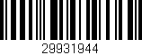 Código de barras (EAN, GTIN, SKU, ISBN): '29931944'