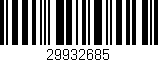 Código de barras (EAN, GTIN, SKU, ISBN): '29932685'
