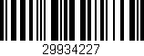 Código de barras (EAN, GTIN, SKU, ISBN): '29934227'
