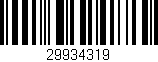 Código de barras (EAN, GTIN, SKU, ISBN): '29934319'