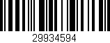 Código de barras (EAN, GTIN, SKU, ISBN): '29934594'