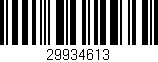 Código de barras (EAN, GTIN, SKU, ISBN): '29934613'