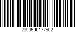 Código de barras (EAN, GTIN, SKU, ISBN): '2993500177502'