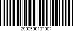 Código de barras (EAN, GTIN, SKU, ISBN): '2993500197807'