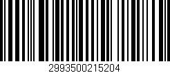 Código de barras (EAN, GTIN, SKU, ISBN): '2993500215204'
